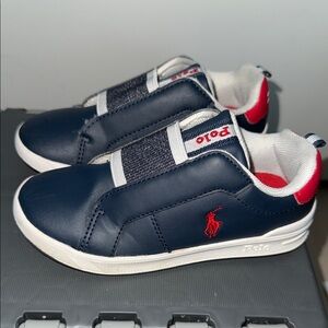 Polo by Ralph Lauren Kids Navy and Red Sneakers